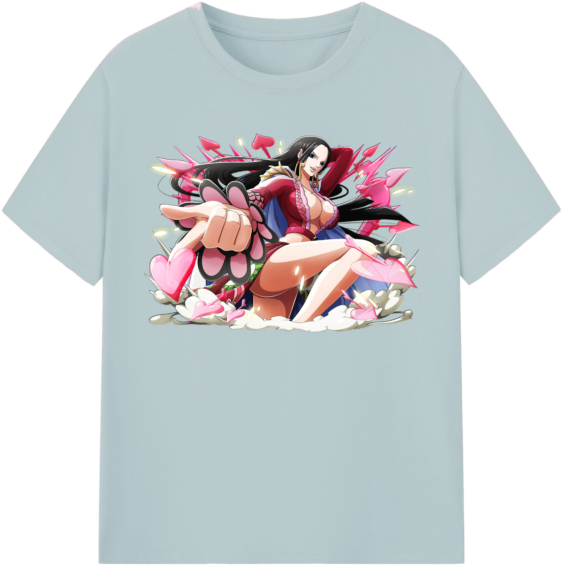 ワンピース ボア・ハンコック ONE PIECE Boa·Hancock 綿100％半袖Tシャツ（フロントプリント）